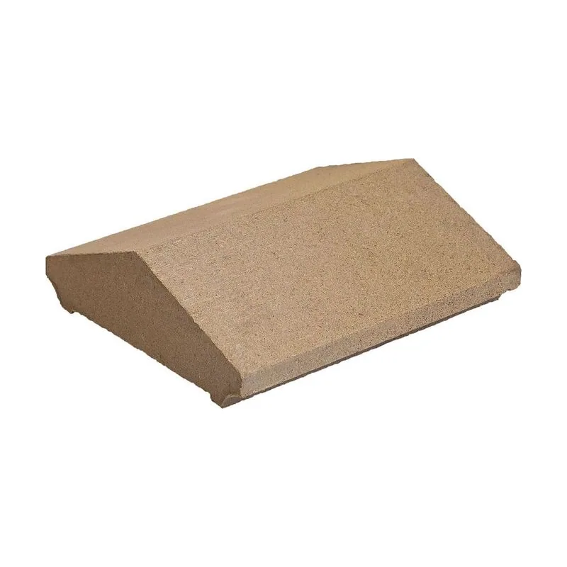 Двускатная крышка забора 200×180 мм: вода стекает на обе стороны пролёта